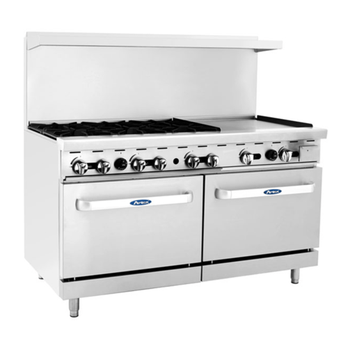 Atosa Catering Equipment Commercial Restaurant Ranges Atosa AGR-6B24GR CookRite Range 60"W x 31"D x 57-3/8"H Natural Gas or Propane | Denson CFE