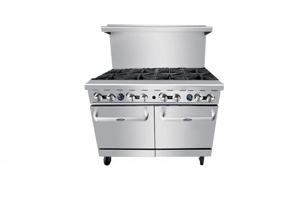 Atosa Catering Equipment Commercial Restaurant Ranges Each Atosa AGR-8B 48" Gas Range. (8) Open Burners with (2) 20" Wide Ovens