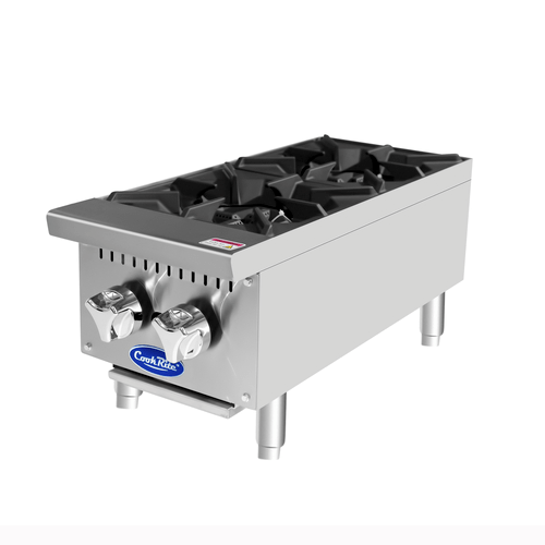Atosa Catering Equipment Countertop Equipment Each Atosa ACHP-2 Heavy Duty Two Burner Hot Plate, 12"