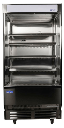 Atosa Catering Equipment Merchandisers Each Atosa AOM-40B Open Air Merchandiser 39-3/5W x 28D x 83H Inches 14.4 Cubic Feet | Denson CFE