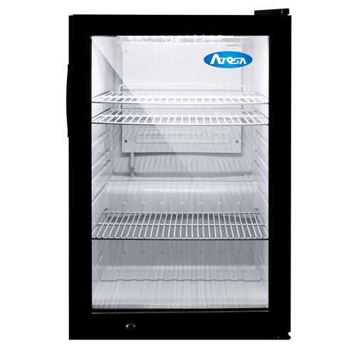 Atosa Catering Equipment Merchandising and Display Refrigeration Each Atosa CTD-3 Countertop Glass Door Refrigerated Merchandiser 17"