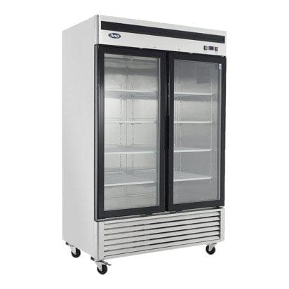 Atosa Catering Equipment Merchandising and Display Refrigeration Each Atosa MCF8703 54" Bottom Mount 2 Glass Door Merchandiser Freezer - 44.7 Cu. Ft. | Denson CFE