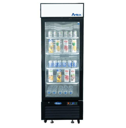Atosa Catering Equipment Merchandising and Display Refrigeration Each Atosa MCF8725GR Refrigerator Merchandiser One-section 24-1/5"W X 24"D X 76-1/5"H