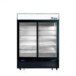 Atosa Catering Equipment Merchandising and Display Refrigeration Each Atosa MCF8727GR Black Exterior 2-Sliding Glass Door Merchandiser Refrigerator 81" | Denson CFE