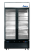 Atosa Catering Equipment Merchandising and Display Refrigeration Each Atosa MCF8733GR Refrigerator Merchandiser Two-section 39-2/5"W X 31-1/2"D X 81-1/5"H