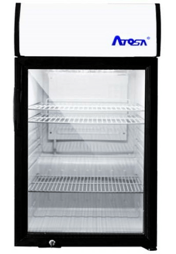 Atosa Catering Equipment Reach-In Refrigerators and Freezers Each Atosa CTD-3S Countertop Glass Door Merchandiser with Display Panel 18"