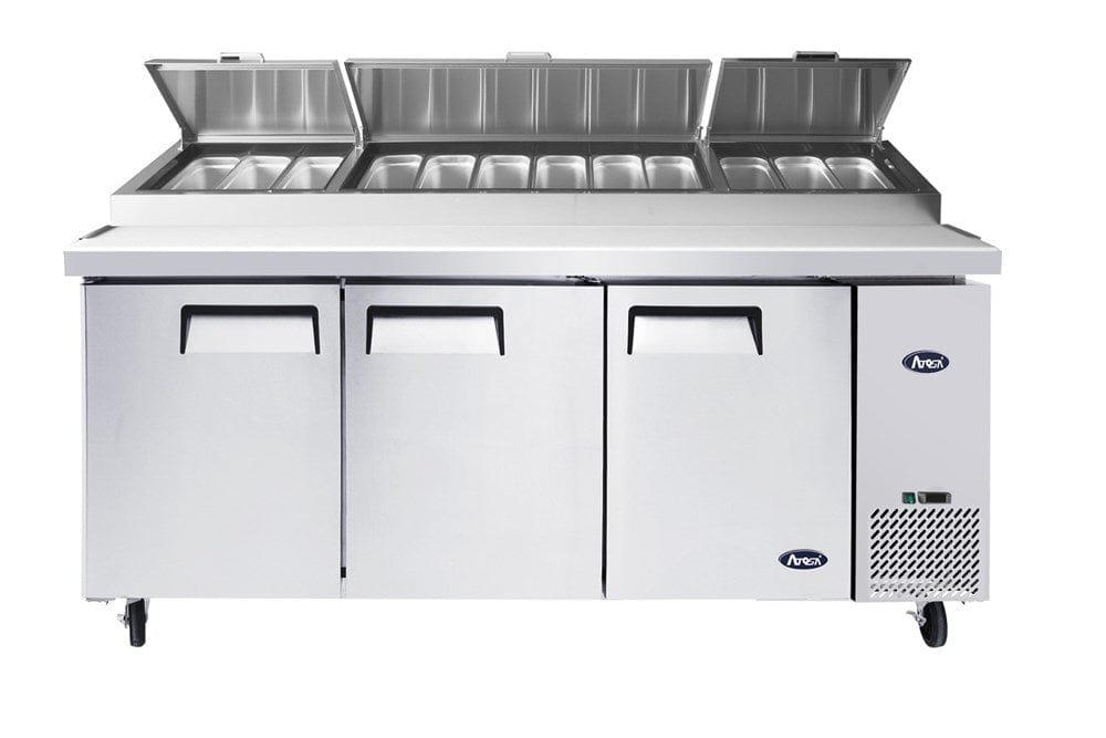 Atosa Catering Equipment Refrigerated Prep Tables Each Atosa MPF8203 93" 12 Pan Pizza Prep Table | Denson CFE