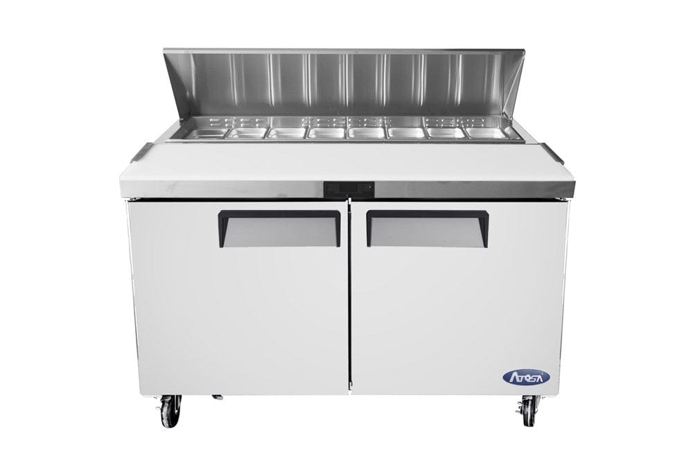 Atosa Catering Equipment Refrigerated Prep Tables Each Atosa MSF8303 60" 2-Door Sandwich Prep Table | Denson CFE