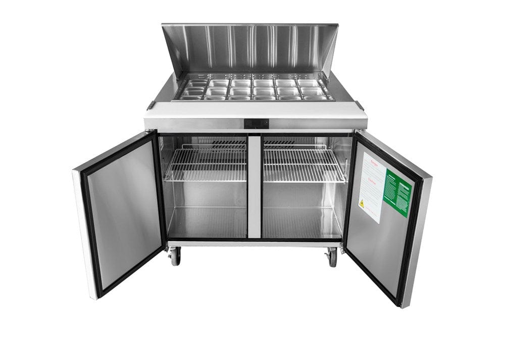 Atosa Catering Equipment Refrigerated Prep Tables Each Atosa MSF8306GR Mega Top Refrigerated Sandwich Prep Table, 48" | Denson CFE