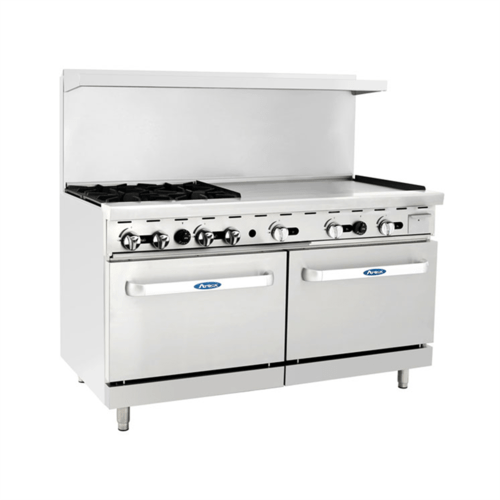 Atosa Catering Equipment Unclassified Atosa AGR-4B36GR CookRite Range 60"W x 31"D x 57-3/8"H Natural Gas or Propane | Denson CFE