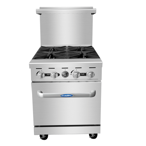 Atosa Catering Equipment Unclassified Each Atosa AGR-4B-NG CookRite Range Natural Gas 24"W X 31"D X 57-3/8"H