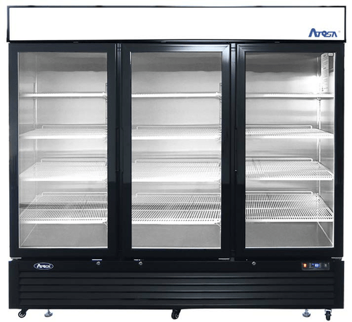 Atosa Catering Equipment Unclassified Each Atosa MCF8728GR Freezer Merchandiser Three-Section 81-9/10 x 31-1/2 x 81-1/5 Inches | Denson CFE