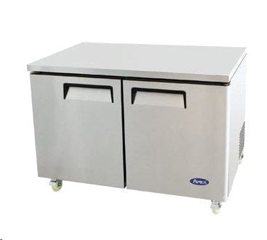 Atosa Catering Equipment Undercounter Refrigeration Each Atosa MGF8402 48" 2 Door Undercounter Refrigerator - 13.38 Cu. Ft.