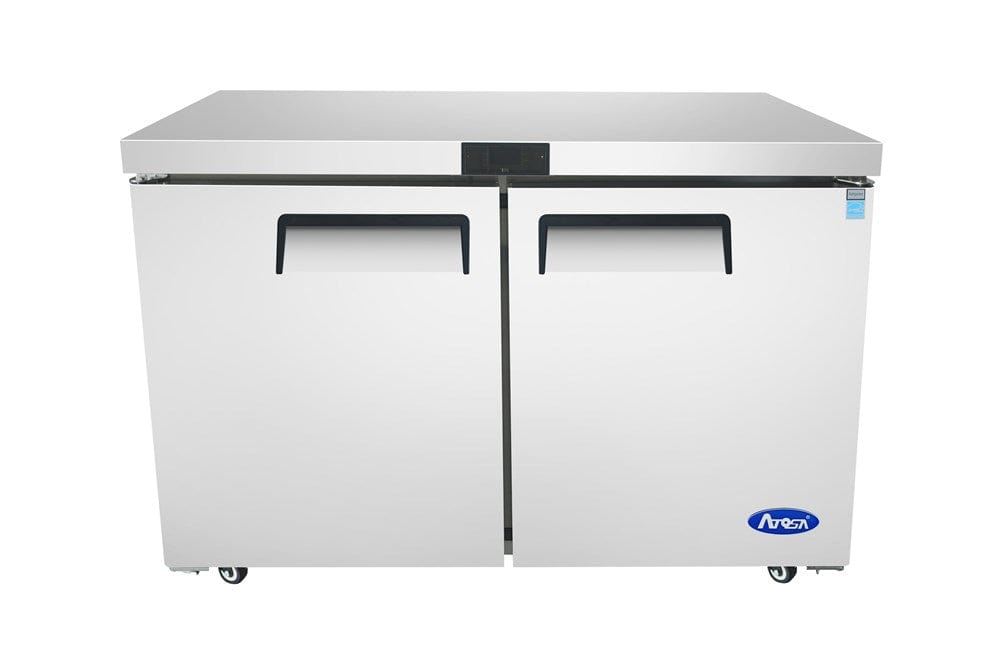 Atosa Catering Equipment Undercounter Refrigeration Each Atosa MGF8402 48" Two-Door Undercounter Refrigerator - 13.38 Cu. Ft. | Denson CFE