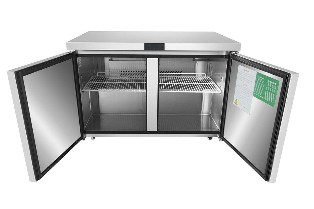 Atosa Catering Equipment Undercounter Refrigeration Each Atosa MGF8402 48" Two-Door Undercounter Refrigerator - 13.38 Cu. Ft. | Denson CFE