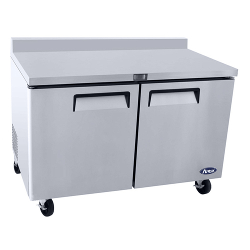 Atosa Catering Equipment Undercounter Refrigeration Each Atosa MGF8410GR 60 Inch Two Door Worktop Refrigerator | Denson CFE