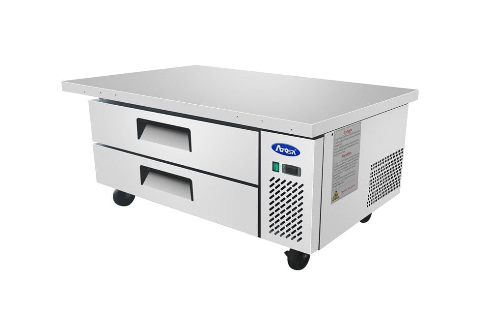 Atosa Commercial Chef Bases Each Atosa MGF8452GR 2-Drawer Chef Base with Extended Top 60" | Denson CFE