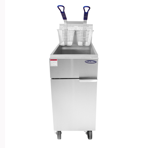 Atosa Commercial Fryers Atosa ATFS-50 Stainless Steel Deep Fryer 50 Pounds | Denson CFE