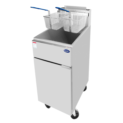 Atosa Commercial Fryers Atosa ATFS-50 Stainless Steel Deep Fryer 50 Pounds | Denson CFE