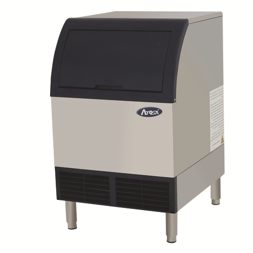 Atosa Commercial Ice Equipment and Supplies Each Atosa YR140-AP-161 Air Cooled Cube Style Ice Maker With Bin Stainless Steel 142 Pounds per 24 Hours | Denson CFE