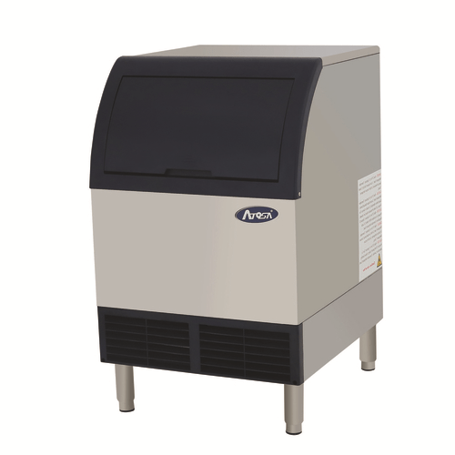 Atosa Commercial Ice Equipment and Supplies Each Atosa YR280-AP-161 Air Cooled Cube Style Ice Maker with Bin - 283 Pounds Per 24 Hours | Denson CFE