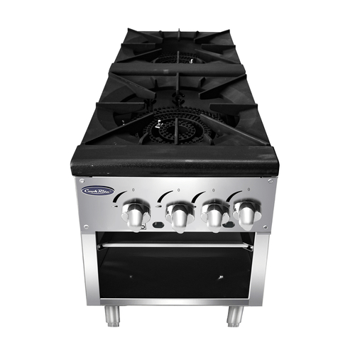 Atosa Commercial Restaurant Ranges Each Atosa ATSP-18-2 – 40" 2-Burner Stock Pot Stove (160,000 BTU) | Denson CFE