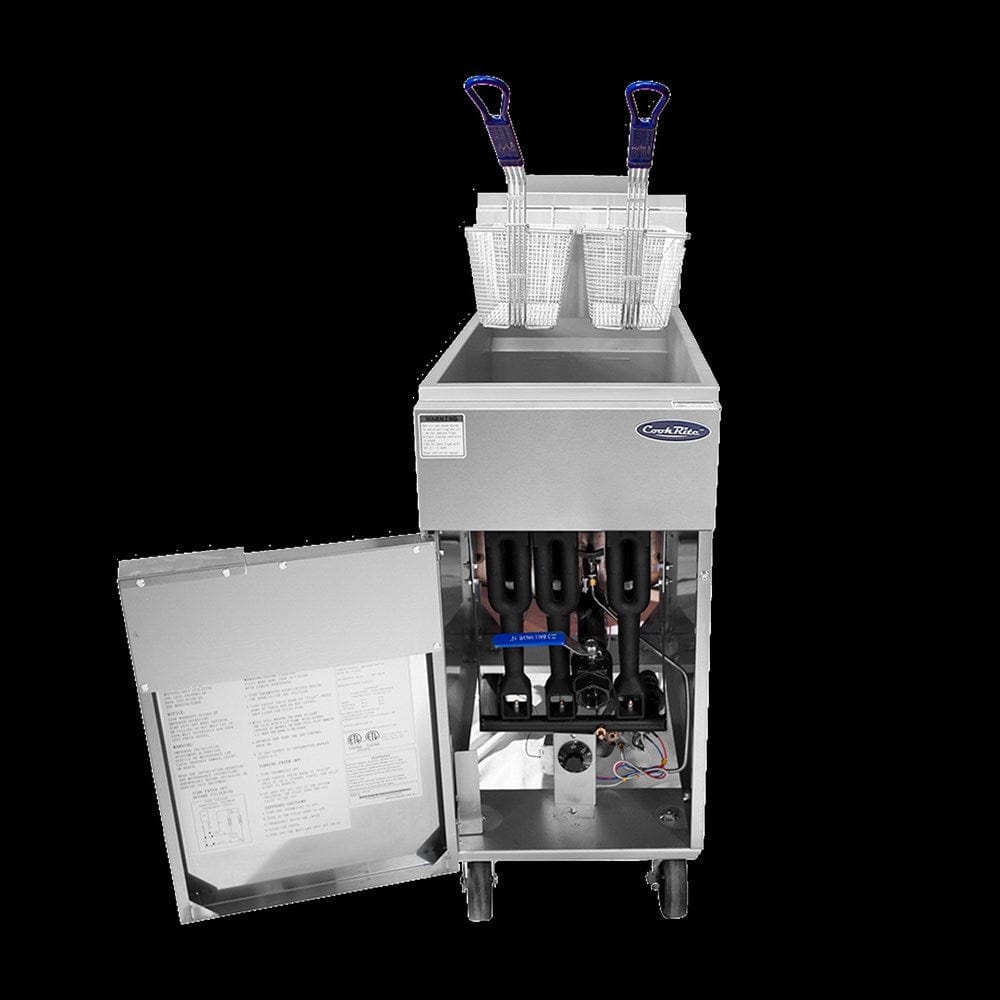 Atosa Cooking Equipment Each Atosa ATFS-40-LP 40 lb Liquid Propane Deep Fryer – CookRite Series | Denson CFE