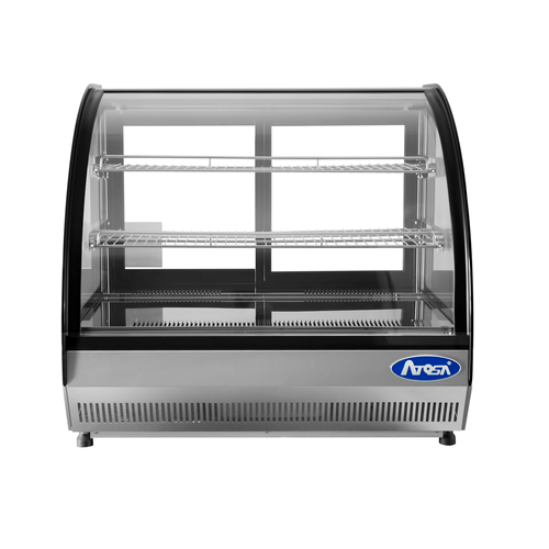 Atosa Food Display and Merchandising Each Atosa CRDC-35 Countertop Curved Glass Refrigerated Display Case 27 Inches | Denson CFE