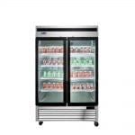 Atosa Merchandising and Display Refrigeration Each Atosa MCF8703 54" Bottom Mount 2 Glass Door Merchandiser Freezer - 44.7 Cu. Ft. | Denson CFE