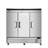 Atosa Reach-In Refrigerators and Freezers Each Atosa MBF8504GR Bottom Mount Reach-In Three-Door Freezer, 82" | Denson CFE