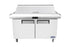 Atosa Refrigerated Prep Tables Each Atosa MSF8303 60" 2-Door Sandwich Prep Table | Denson CFE
