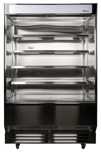 Atosa Refrigeration & Ice Each Atosa AOM-50B Open Air Merchandiser 51-2/5 x 28 x 83 Inches 16.5 Cubic Capacity | Denson CFE