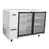 Atosa Refrigeration & Ice Each Atosa MBB59GGR Glass Door Stainless Steel Back Bar Cooler, 59 in | Denson CFE