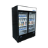 Atosa Refrigeration & Ice Each Atosa MCF8727GR Two Section Sliding Glass Door Merchandiser Refrigerator - 44.9 cu ft, Black Steel | Denson CFE