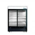 Atosa Refrigeration & Ice Each Atosa MCF8727GR Two Section Sliding Glass Door Merchandiser Refrigerator - 44.9 cu ft, Black Steel | Denson CFE
