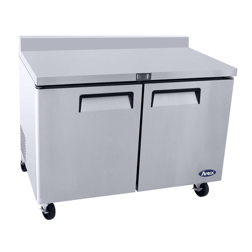 Atosa Refrigeration & Ice Each Atosa MGF8409GR 48 Inch Two Door Worktop Refrigerator | Denson CFE