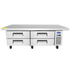 Atosa Refrigeration & Ice Each Atosa MGF8454GR Chef Base with Extended Top Two-Section 76 inW x 33 inD x 26-3/5 inH | Denson CFE