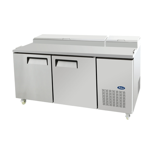 Atosa Refrigeration & Ice Each Atosa MPF8202GR 67 in Refrigerated Pizza Prep Table - 18.5 Cu. Ft. | Denson CFE