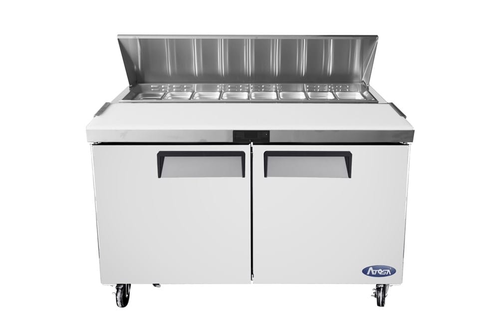 Atosa Refrigeration & Ice Each Atosa MSF8303GR Atosa MSF8303 60 in 2-Door Sandwich Prep Table | Denson CFE