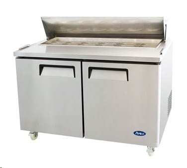 Atosa Refrigeration & Ice Each Atosa MSF8303GR Atosa MSF8303 60 in 2-Door Sandwich Prep Table | Denson CFE