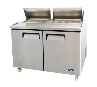 Atosa Refrigeration & Ice Each Atosa MSF8307GR Atosa MSF8307 60 in Mega Top 2-Door Sandwich Prep Table | Denson CFE