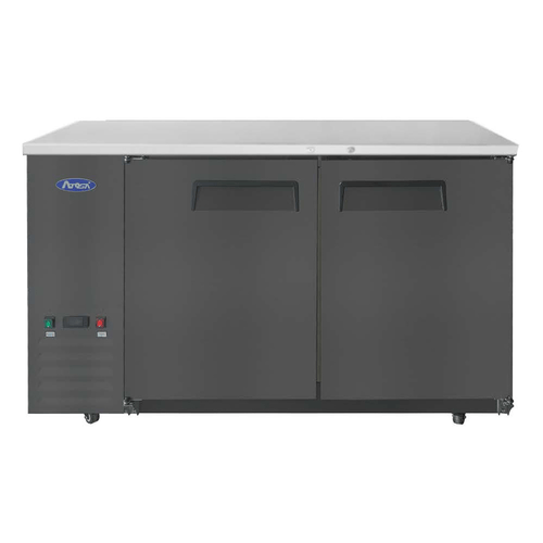 Atosa Refrigeration & Ice Each Atosa SBB59GRAUS2 58-Inch 2 Door Solid Stainless Back Bar Refrigerator | Denson CFE