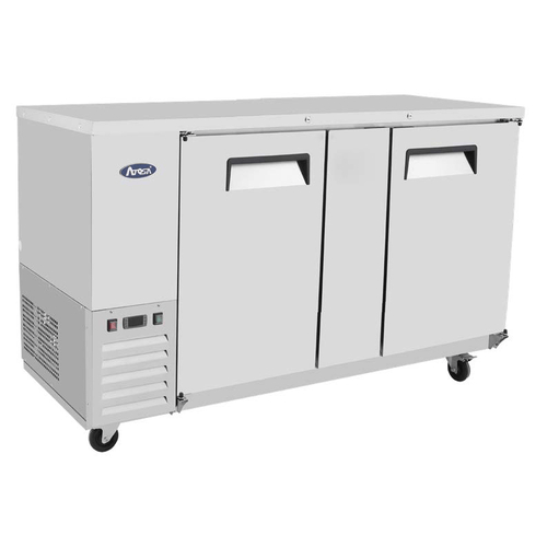 Atosa Refrigeration & Ice Each Atosa SBB69GRAUS1 68-Inch 2 Door Solid Stainless Back Bar Refrigerator | Denson CFE