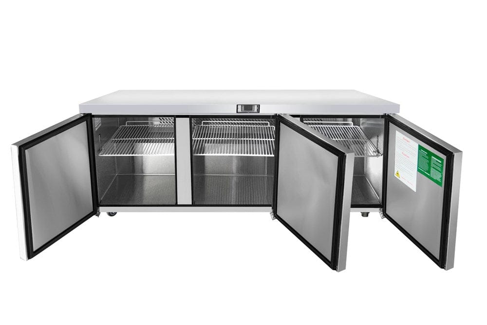 Atosa Undercounter Refrigeration Each Atosa MGF8404 72" Three-Door Undercounter Refrigerator - 21.13 Cu. Ft. | Denson CFE