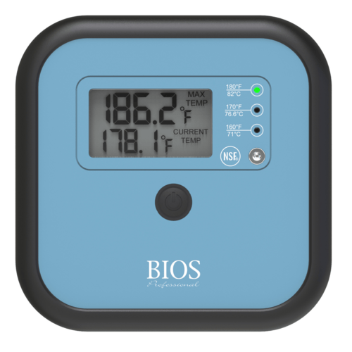 BIOS Professional Kitchen Tools Each BIOS Professional Commercial Dishwasher Thermometer Digital Display Temperature Range 32°F to 194°F IP67 NSFDT137 | Denson CFE