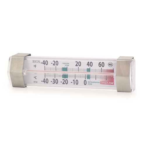 BIOS Professional Kitchen Tools Each BIOS Professional DT150 Premium Fridge Freezer Thermometer with Safe Danger Zone Indicator | Denson CFE