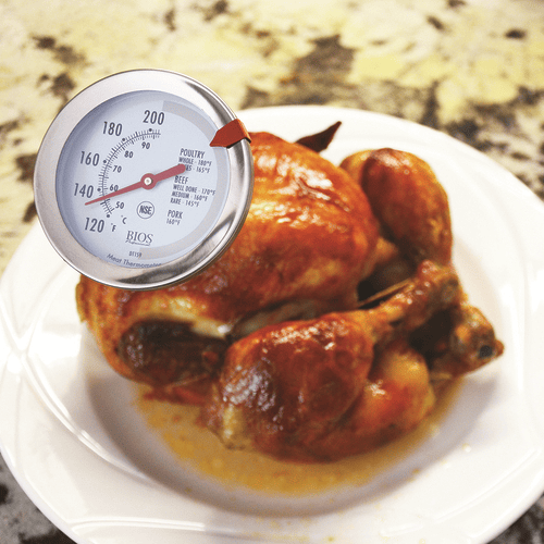 BIOS Professional Kitchen Tools Each BIOS Professional DT159 Dial Meat and Poultry Thermometer with Stainless Steel Stem and Cooking Temperature Guide | Denson CFE