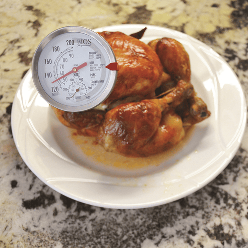BIOS Professional Kitchen Tools Each BIOS Professional DT165 Dial Meat Oven Thermometer 3 Inch Dial 4.5 Inch Stainless Steel Stem NSF Certified | Denson CFE