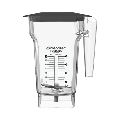 Blendtec Bar Supplies Each Blendtec FOURSIDE-S FourSide Blender Jar with Soft Lid & Wingtip Blade, 2 Qt. / 75 Oz. | Denson CFE