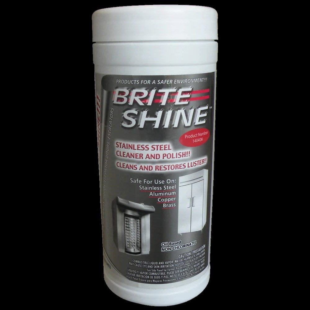 Brite Shine Unclassified Each 140406 Brite Shine Stainless Steel Cleaner-Polish Wipes | Denson CFE